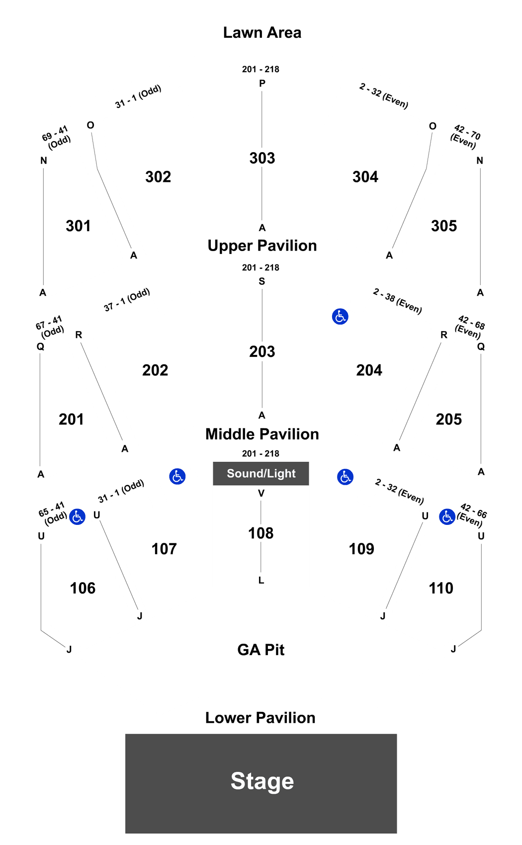 Mecu Pavilion Seating Chart