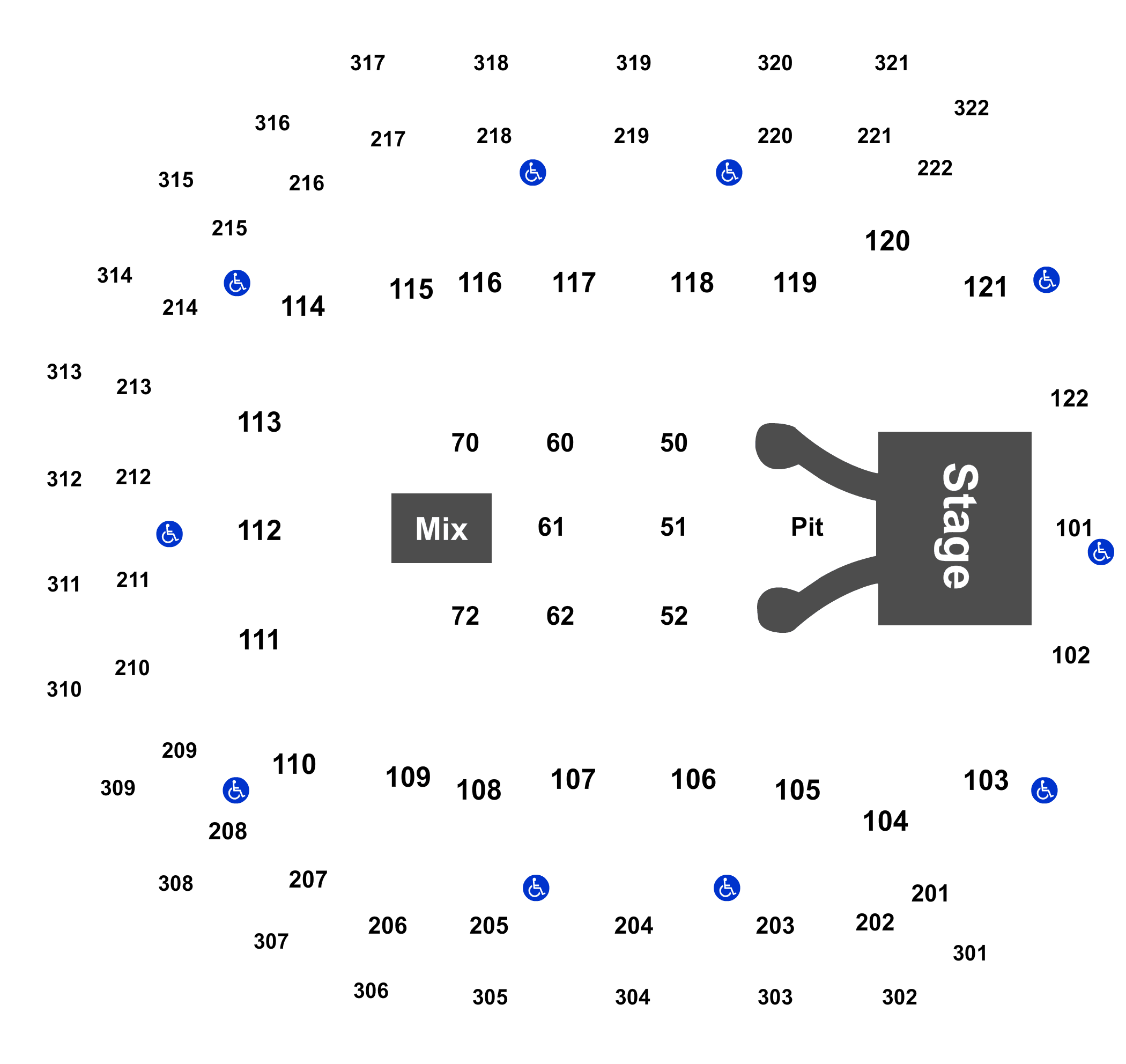 Pinnacle Bank Arena Seating Chart With Row Numbers