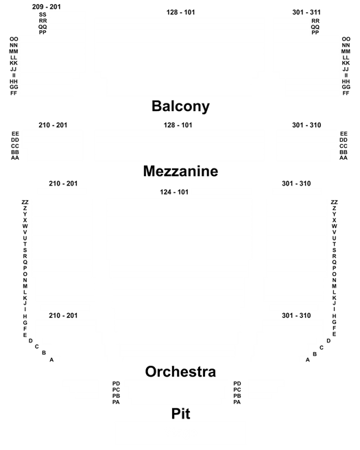 Popejoy Seating Chart