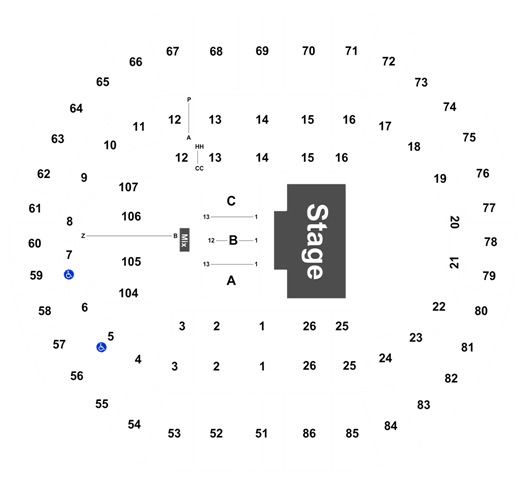 Portland Memorial Coliseum Concert Seating Chart