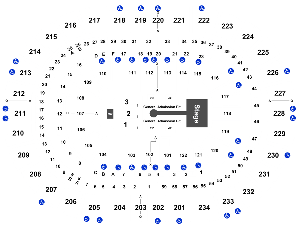 Ppg Paints Seating Chart Concert