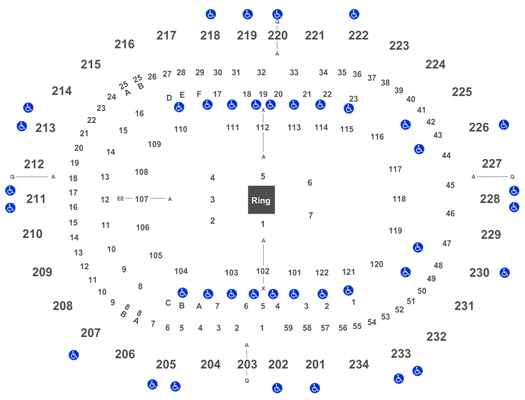 Wwe Seating Chart Consol Energy Center