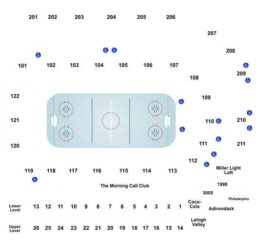 Ppl Center Seating Chart Hockey