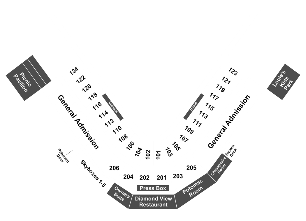 Baysox Stadium Seating Chart