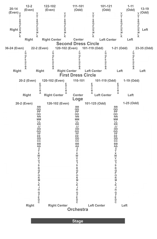 Providence Performing Arts Center Interactive Seating Chart