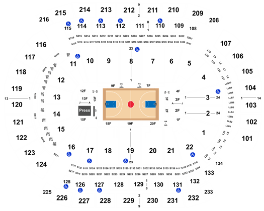 Prudential Center Seating Chart & Map