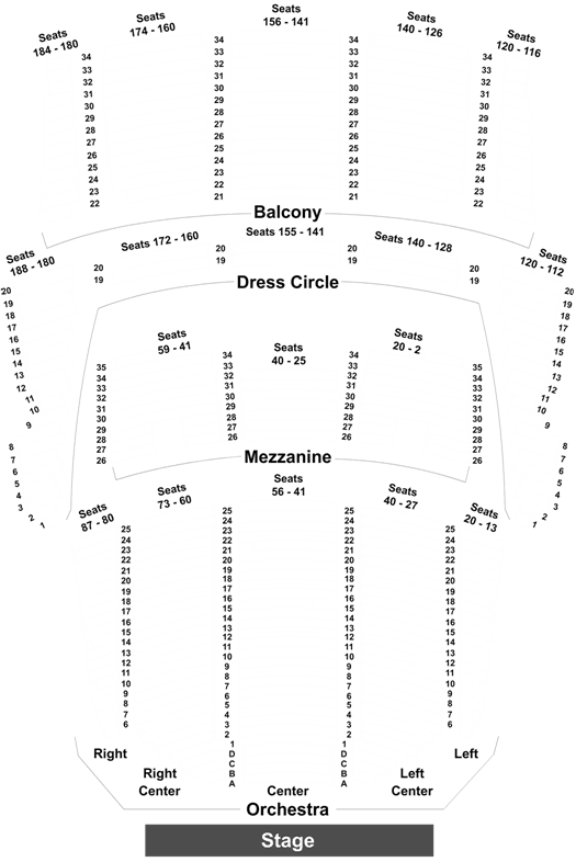 Queen Elizabeth Theatre Interactive Seating Chart