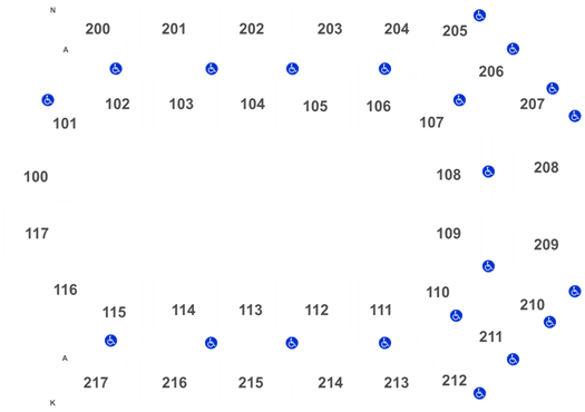 Rabobank Arena Wwe Seating Chart