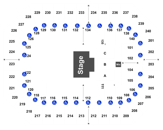 Raising Cane S River Center Interactive Seating Chart