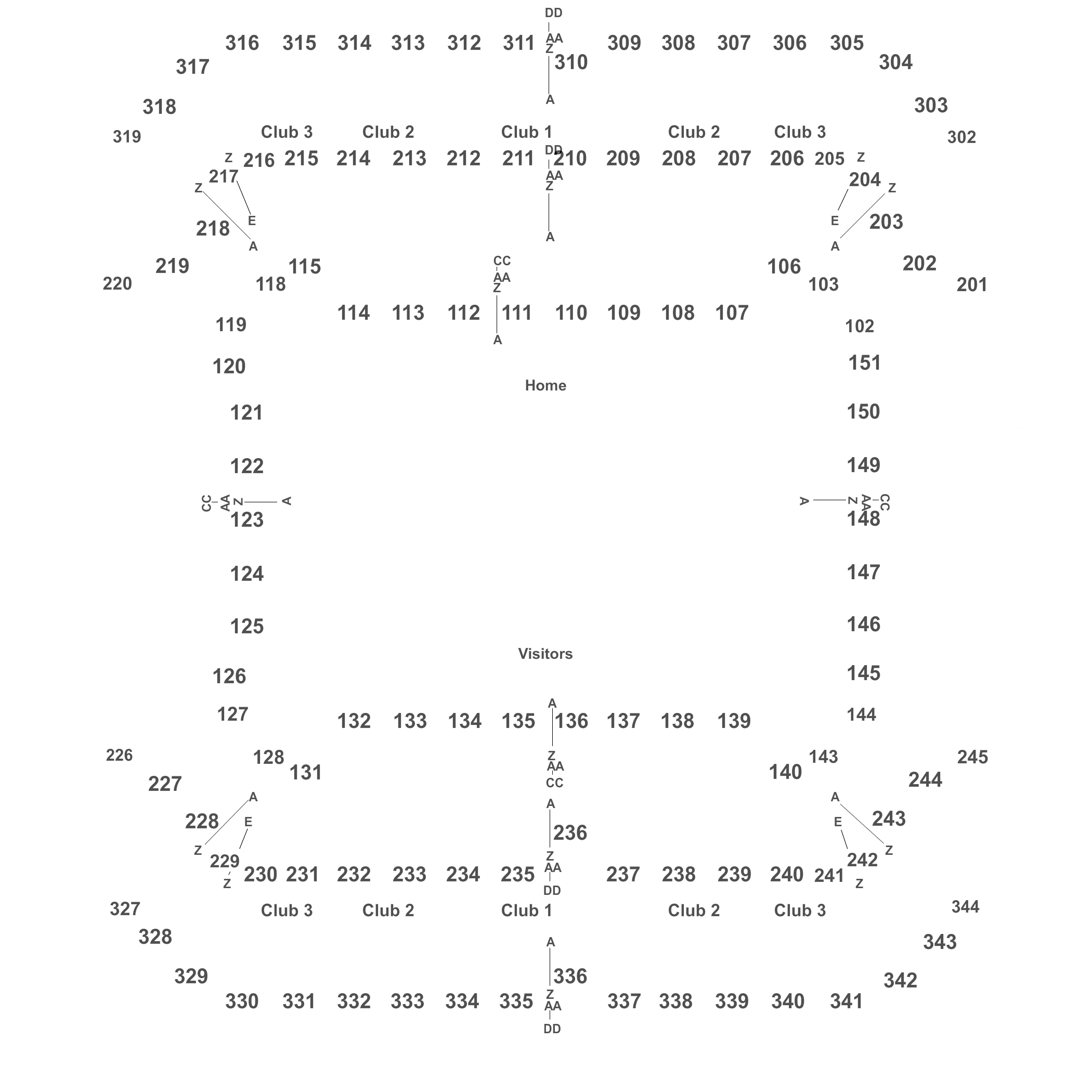 Tampa Bay Buccaneers Seating Chart Rows