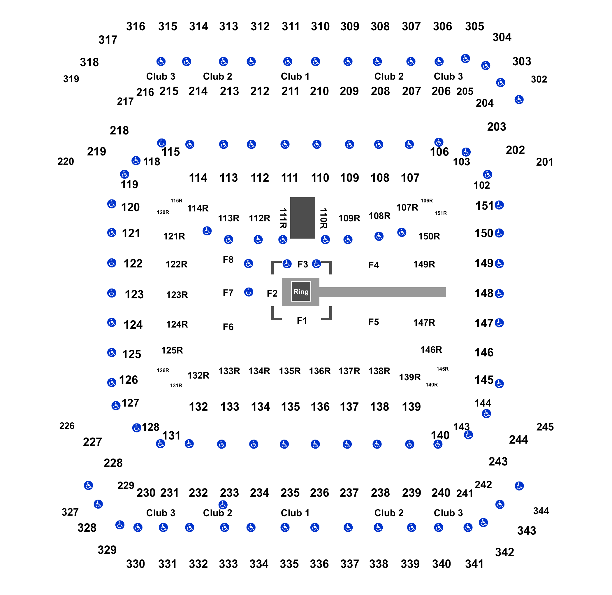 Raymond James Stadium Interactive Seating Chart
