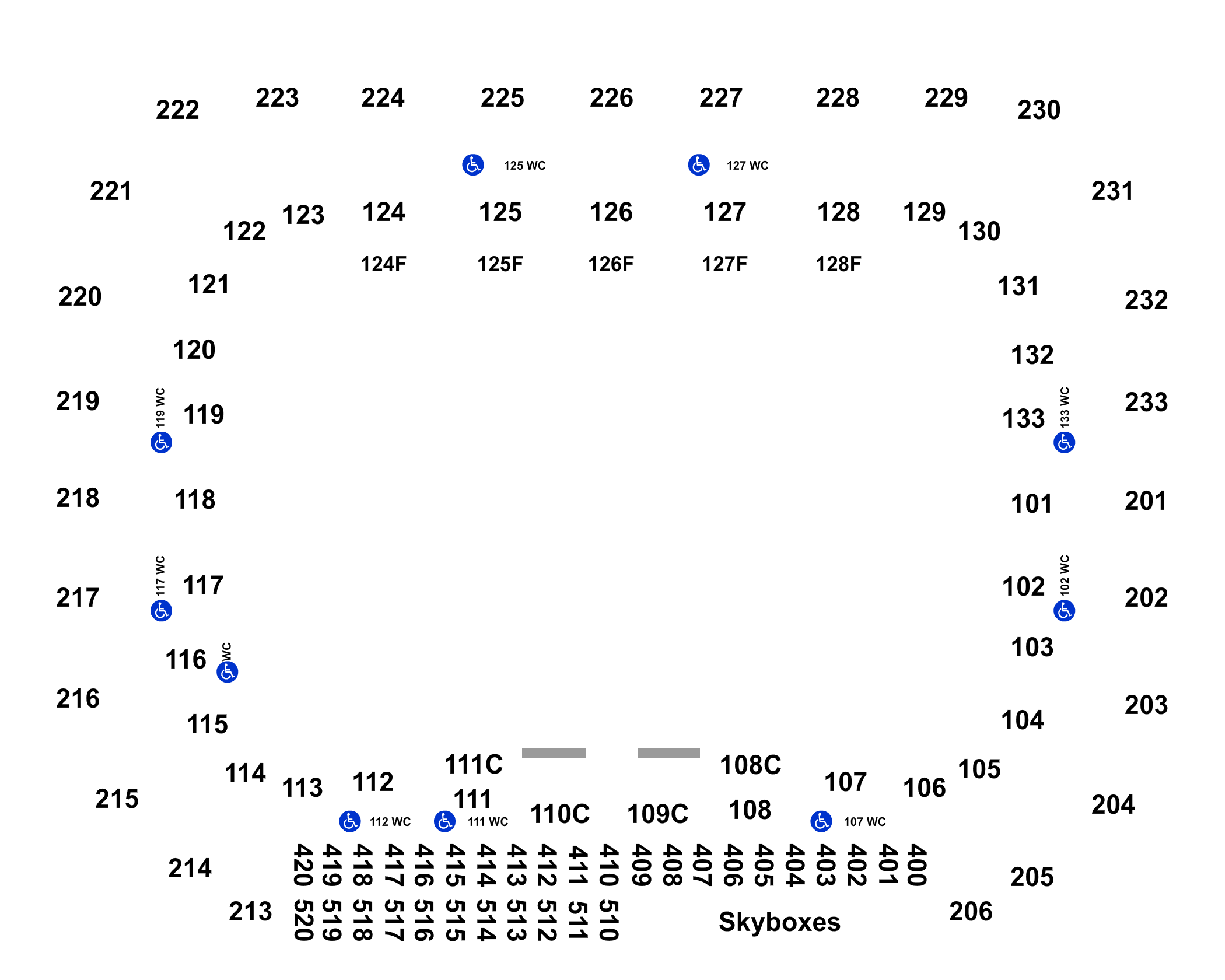 Seating Charts  CURE Insurance Arena