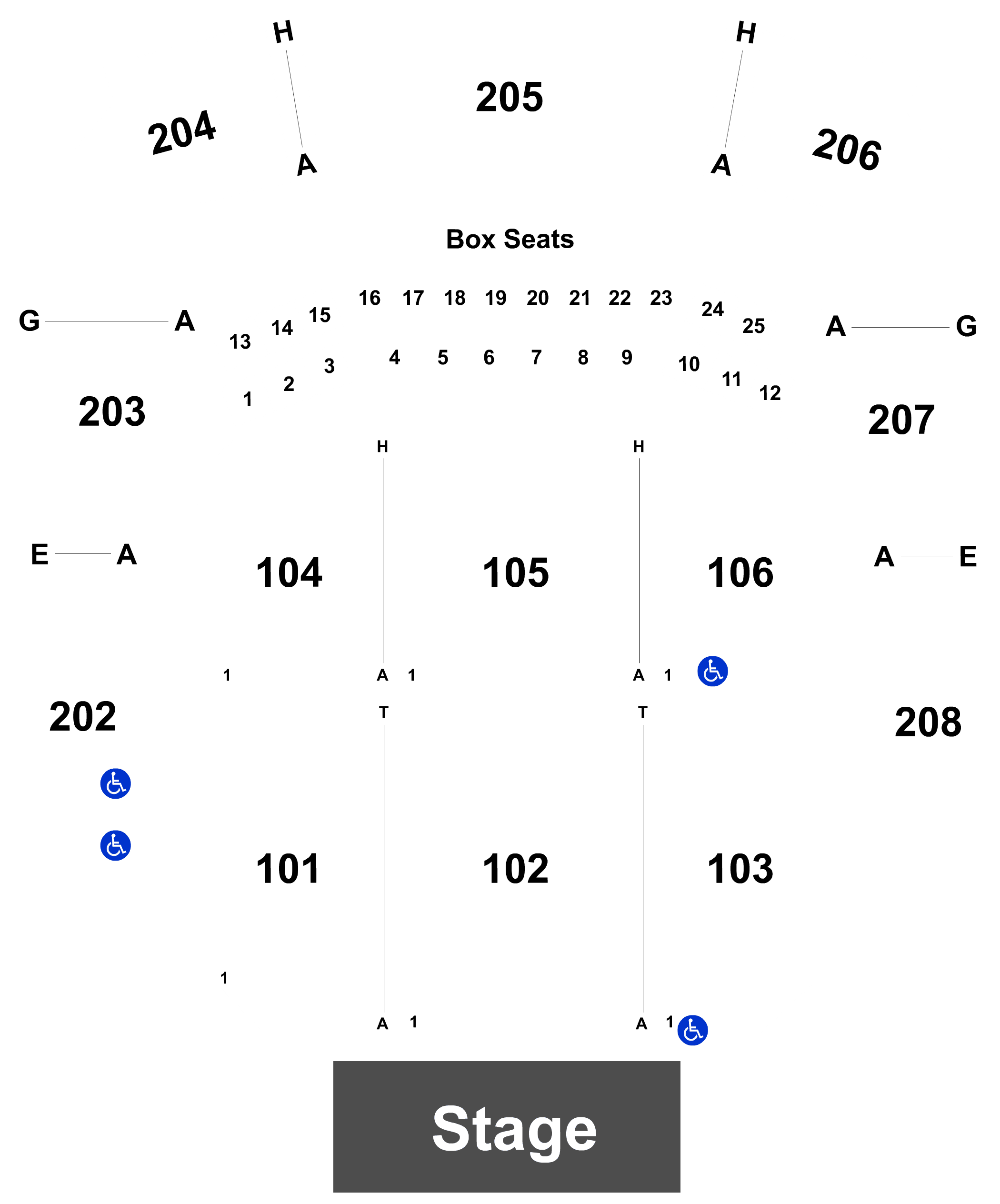 Revention Center Seating Chart