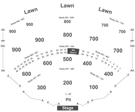 Riverbend Seating Chart Section 700