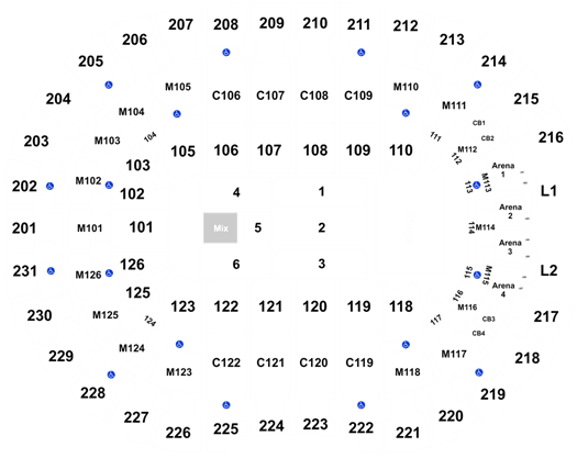 Rocket Mortgage FieldHouse Seating Chart & Map