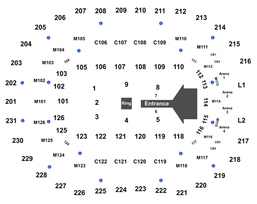 Rocket Mortgage Fieldhouse Seating Chart Wwe