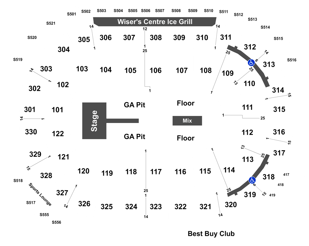 Rogers Arena Seating Chart Foo Fighters