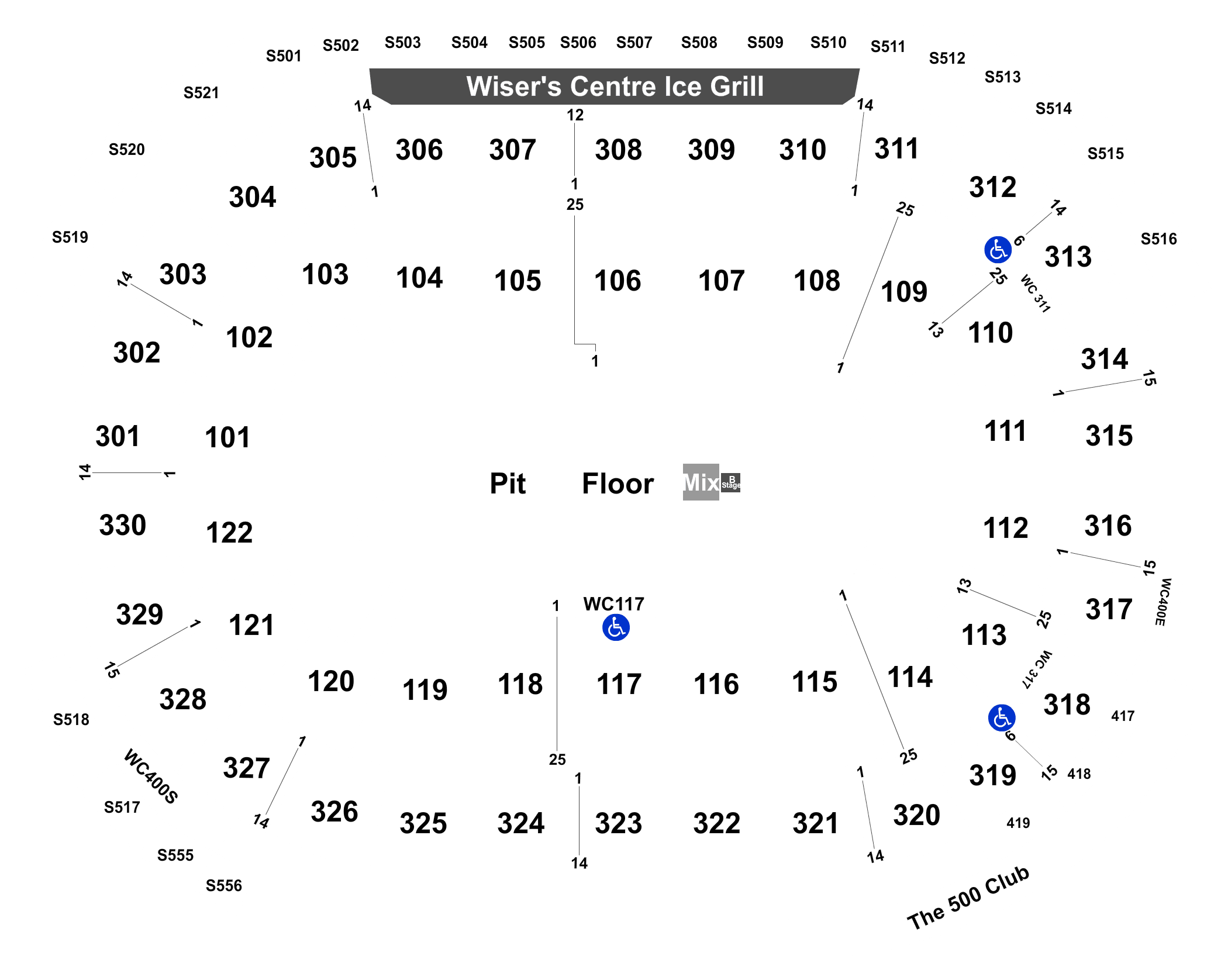 Rogers Arena, Vancouver BC - Seating Chart View