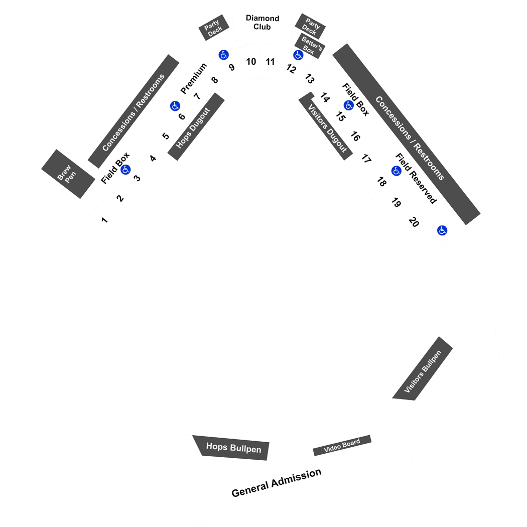 Hillsboro Hops Stadium Seating Chart