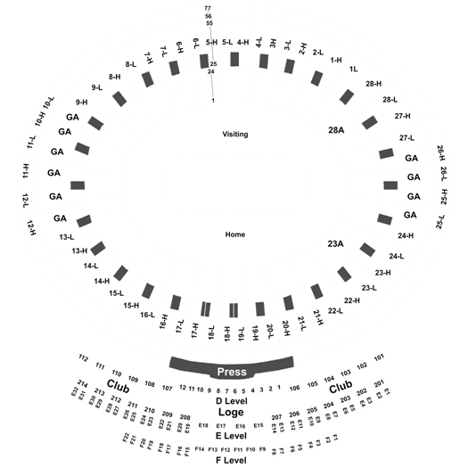 UCLA Bruins v. California Golden Bears - Premium Seating Tickets Pasadena,  CA