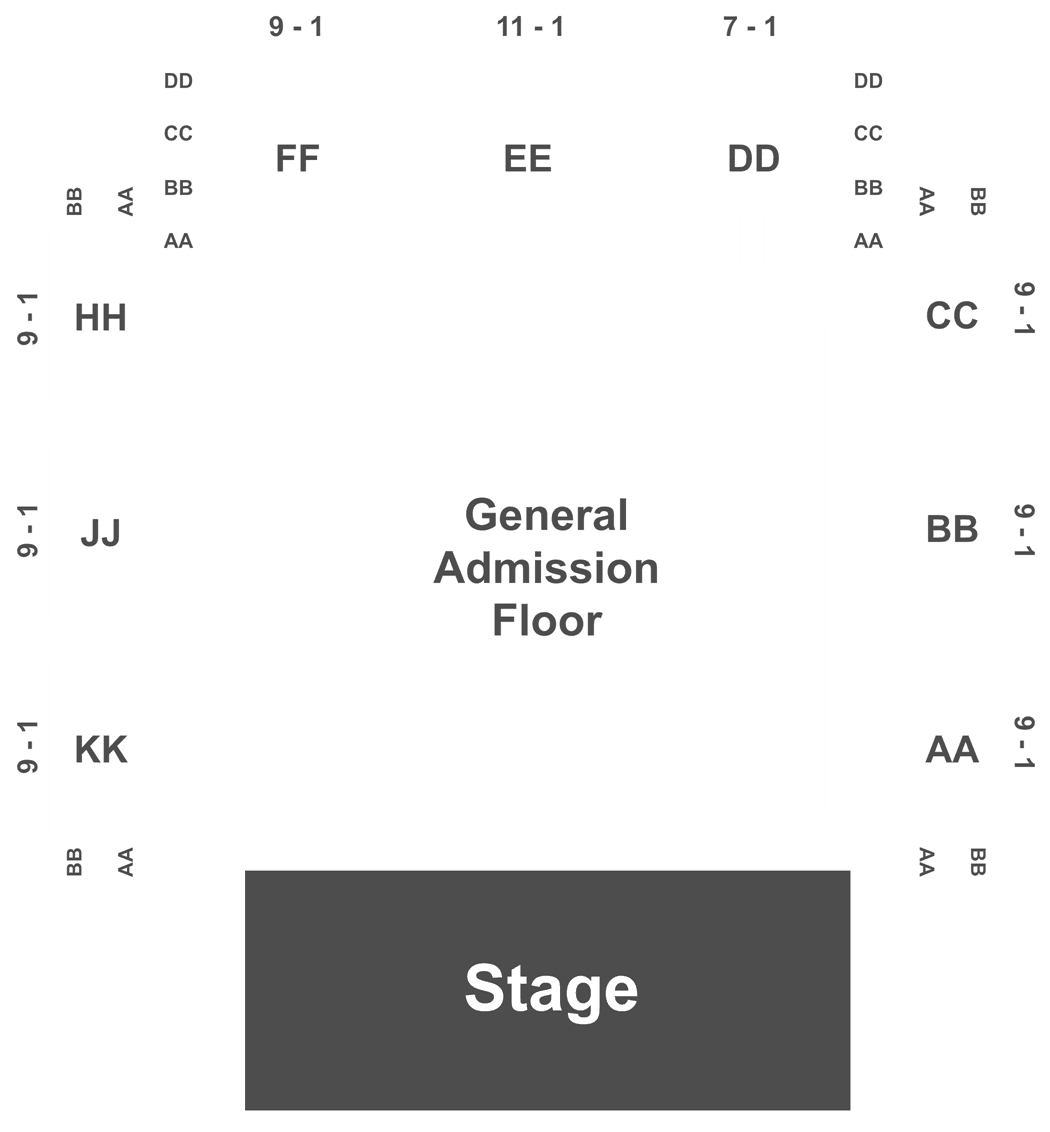 Roseland Portland Seating Chart A Visual Reference of Charts Chart