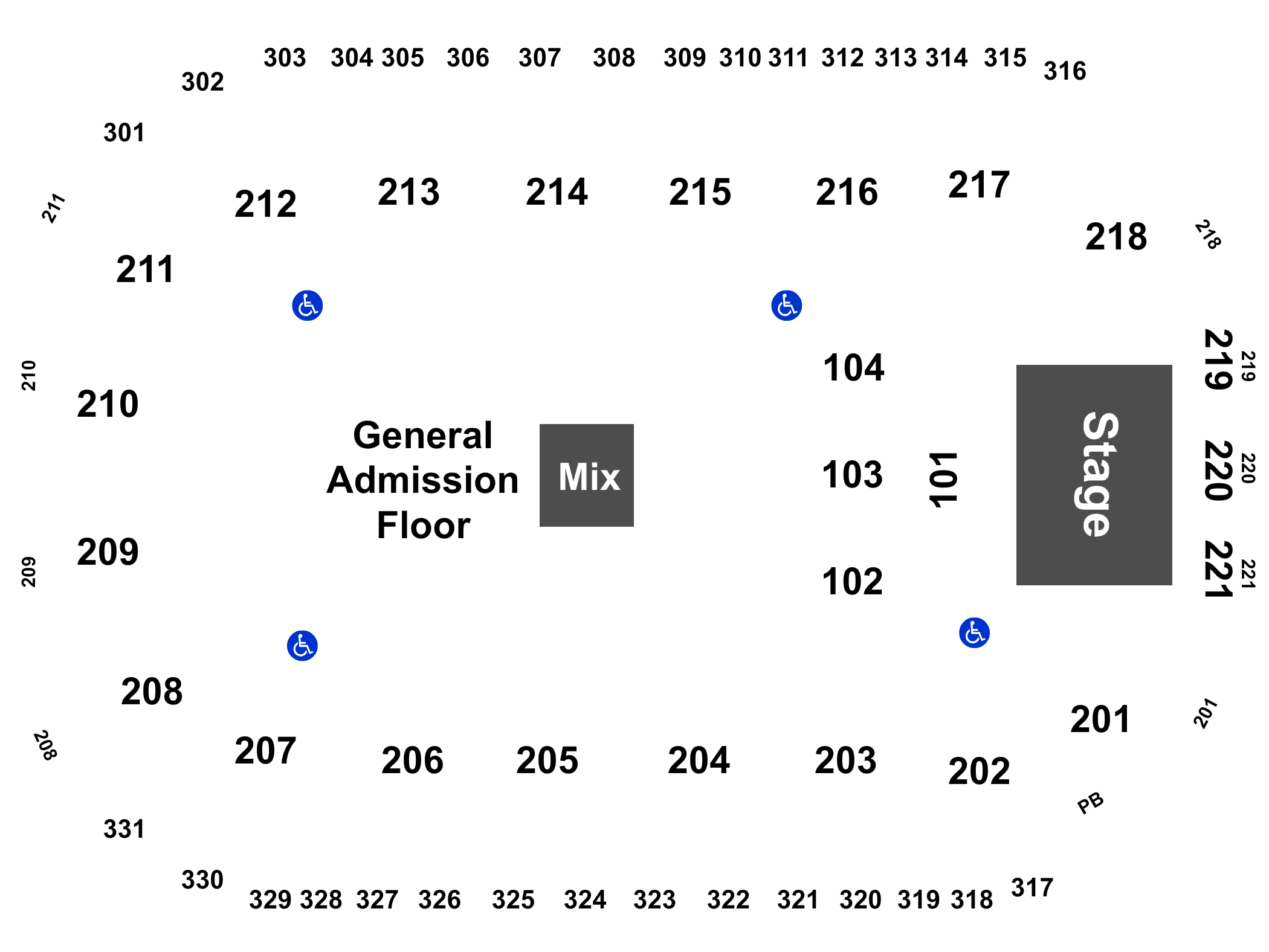 Santa Ana Star Center Seating Chart Rows