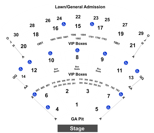 Saratoga Spac Seating Chart