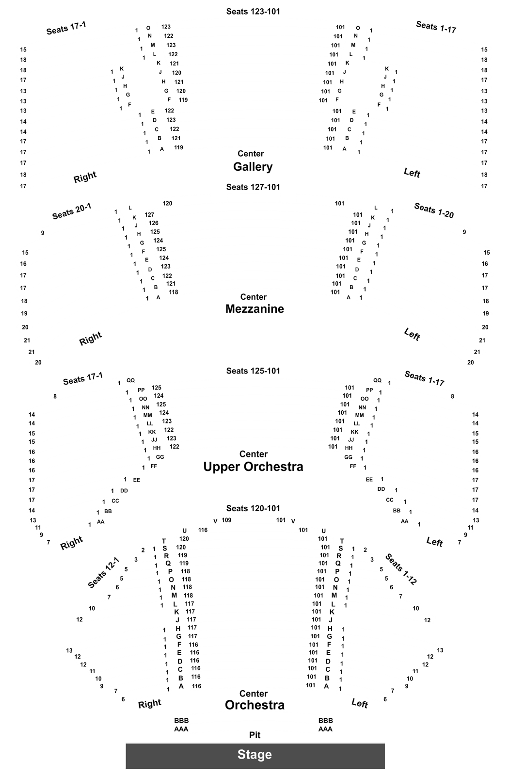 Sarofim Hall Houston Seating Chart