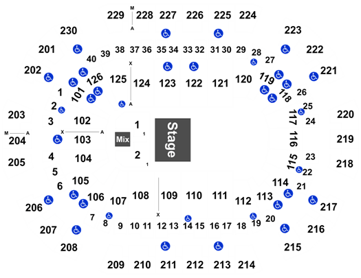 Savemart Seating Chart For Concerts