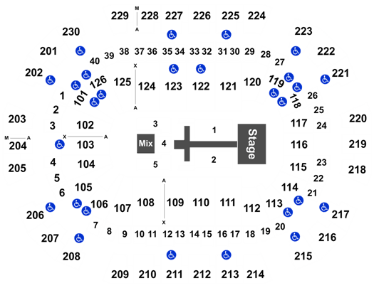 Save Mart Center Seating Chart Rows