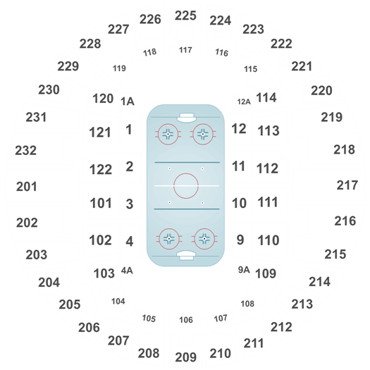 Swamp Rabbit Hockey Seating Chart