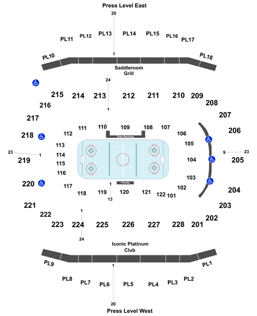 Scotiabank Saddledome Seat Views