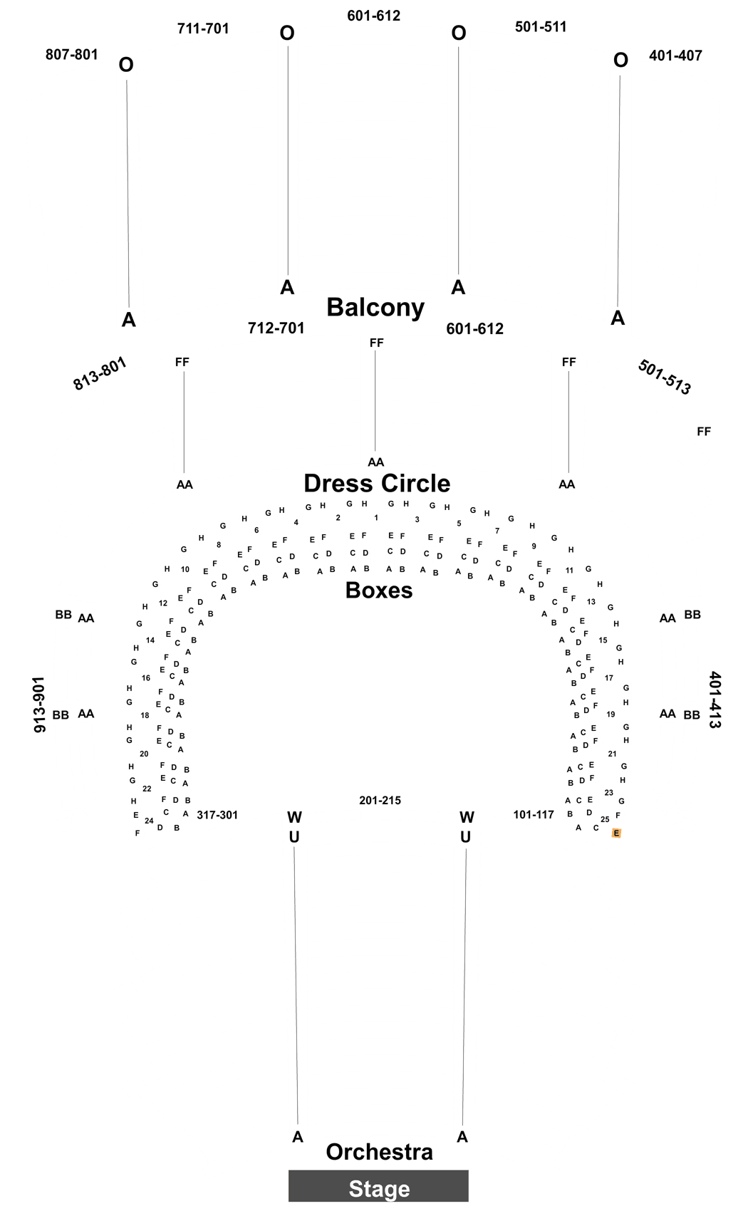 Severance Hall Seating Chart