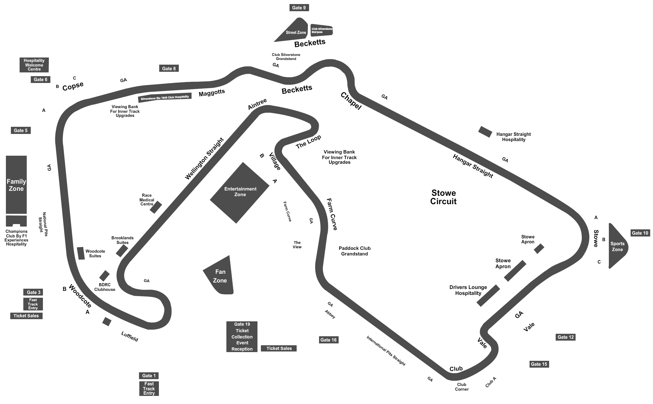 Silverstone F1 2021 Map : Silverstone is the home of great british ...