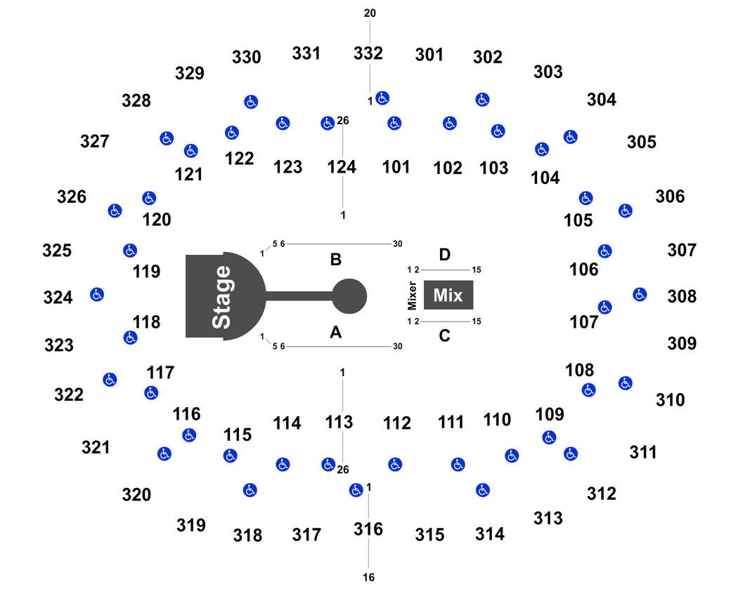 Smoothie King Center Interactive Concert Seating Chart