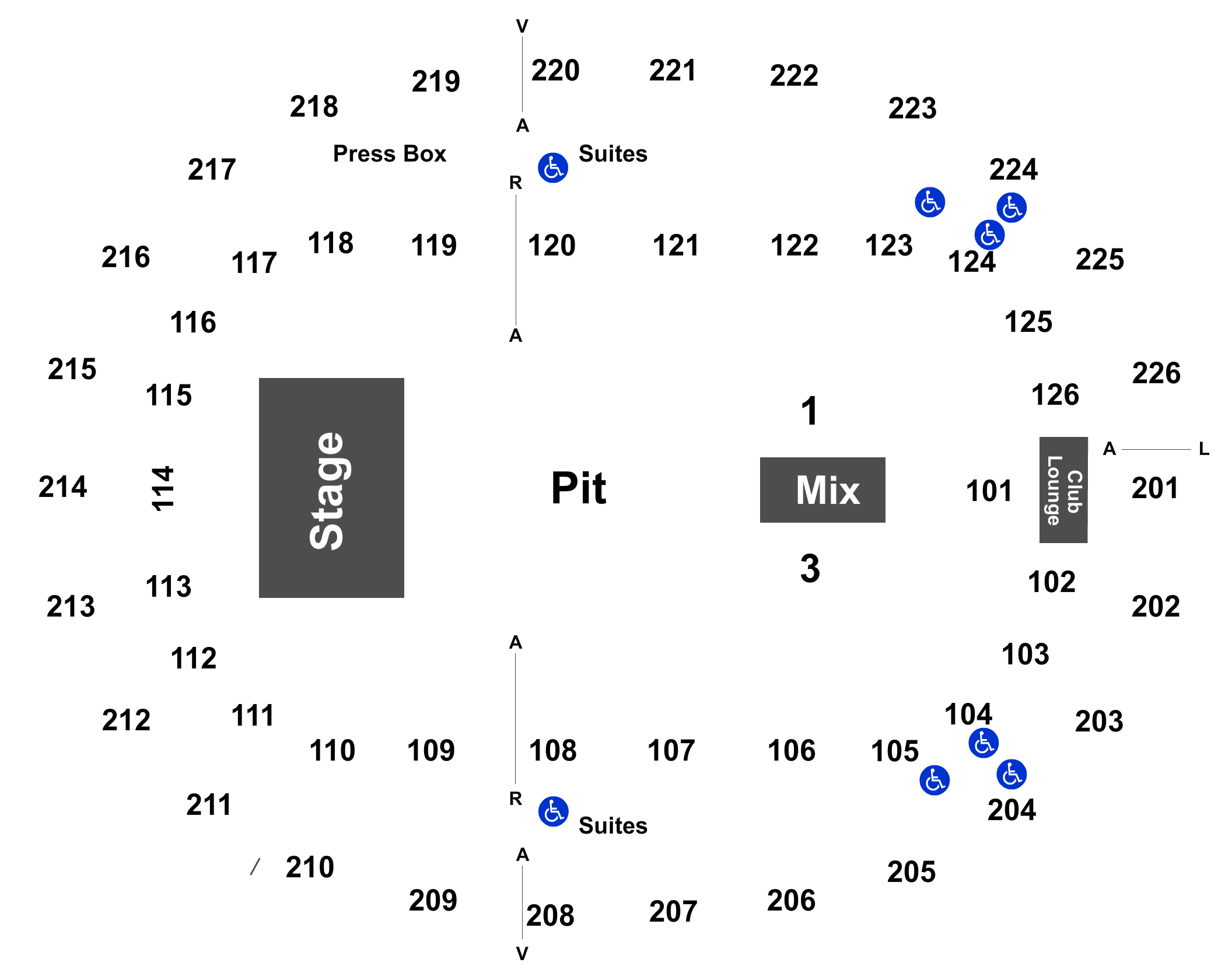 Snhu Arena Seating Chart With Seat Numbers
