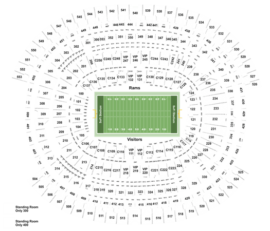 Los Angeles Rams Vs Washington Commanders Football Tickets - 2 Tickets C129  Row 10 Seats 17 & 18 INCLUDES 1 Tailgate Pink Section Parking Pass for Sale  in Corona, CA - OfferUp