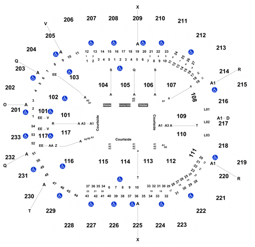 Charlotte Hornets Spectrum Center Seating Chart