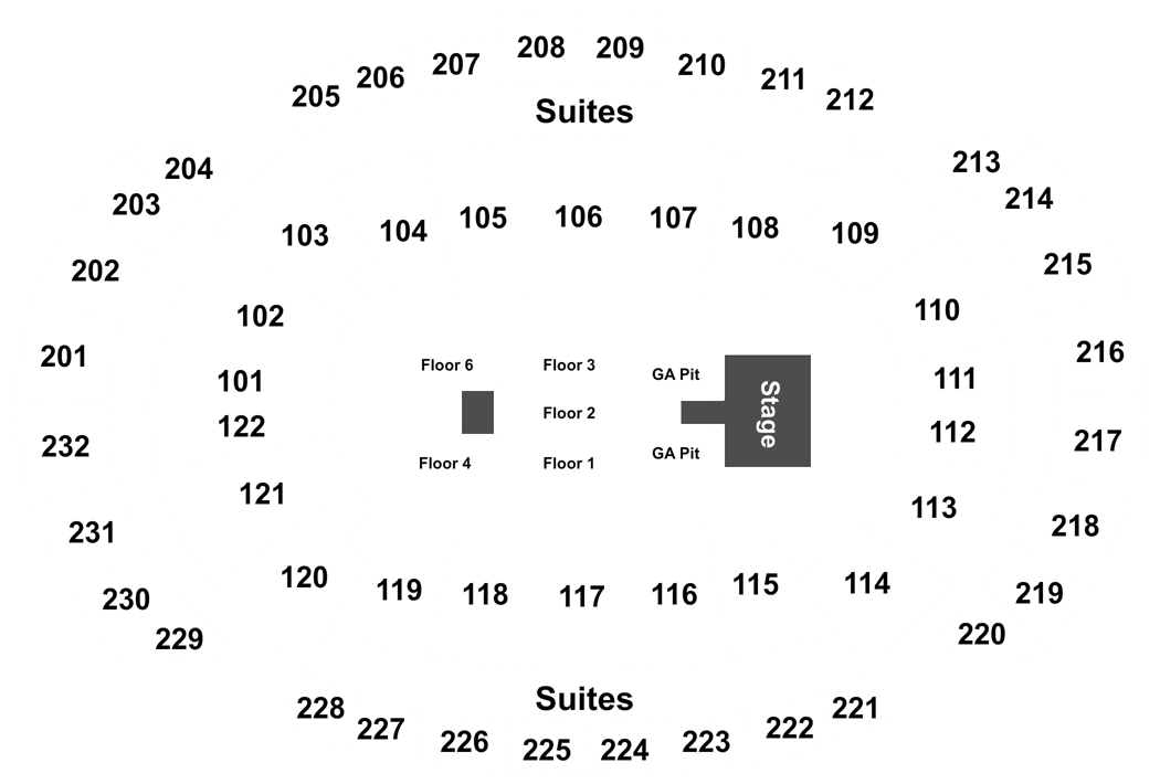 Sprint Center Seating Chart Luke Combs