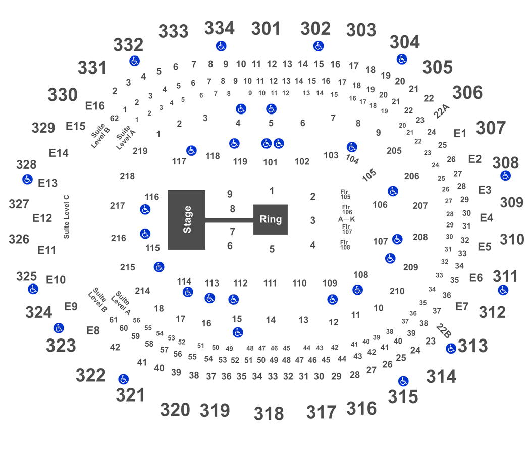 Staples Center Seating Chart Wwe Raw