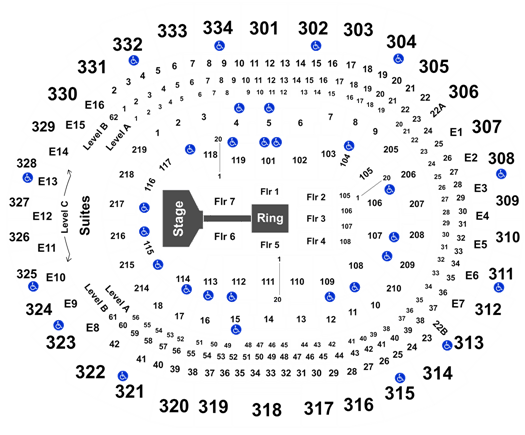 Staples Center Seating Chart Wwe Raw