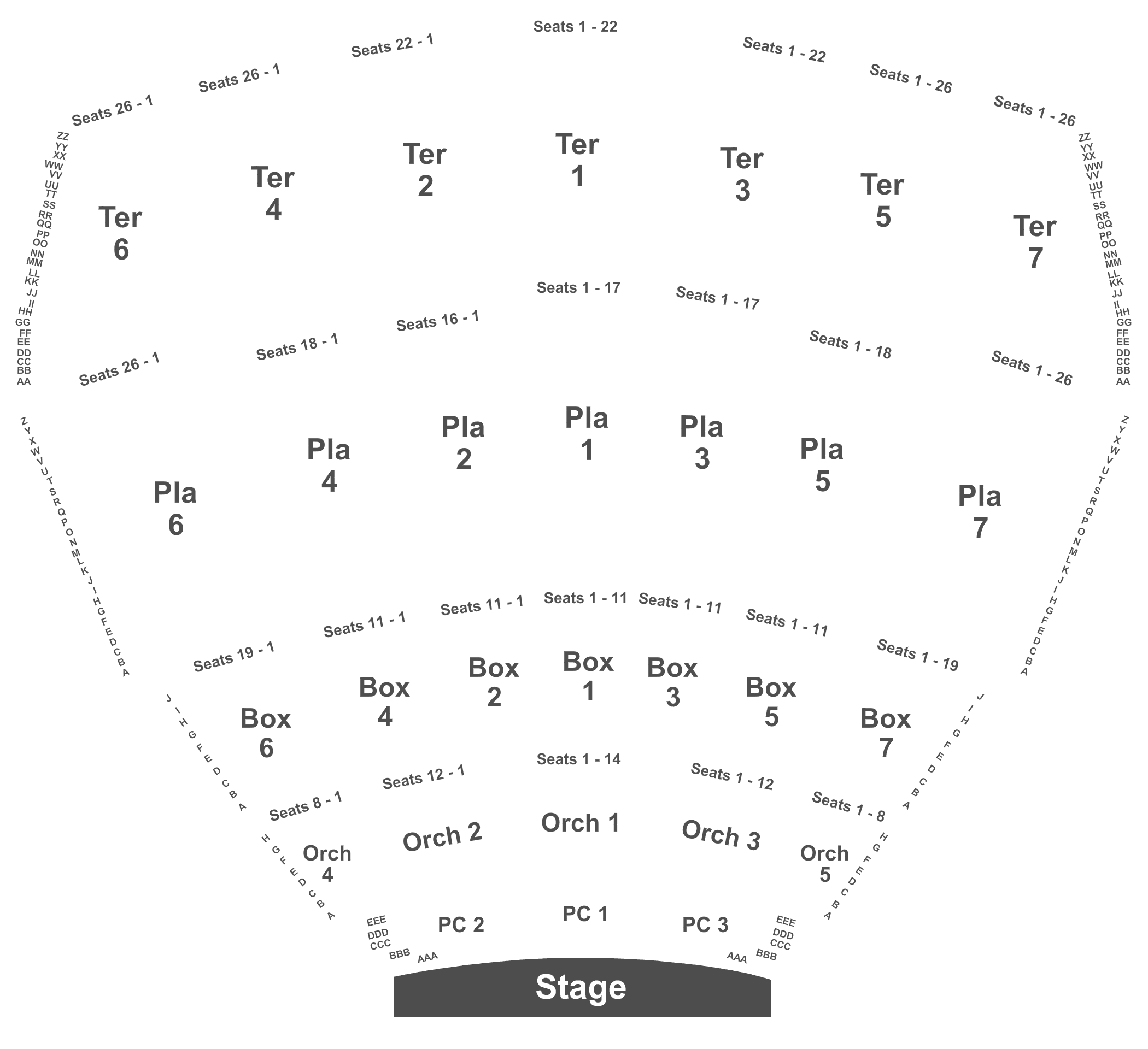 Starlight Theatre Seating Chart Kansas City Mo