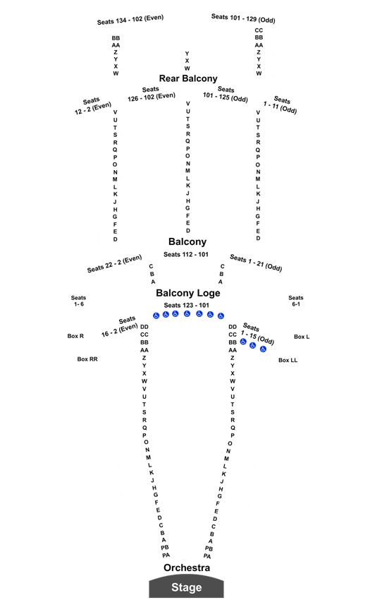 State Theatre Seating Chart