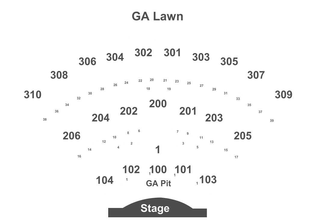 Lakeview Amphitheater Seating Chart Interactive