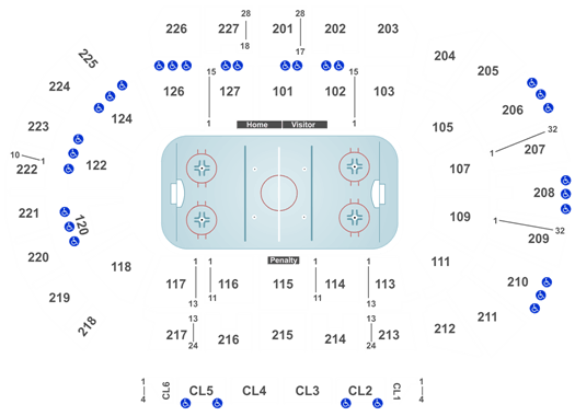 Stockton Thunder Arena Seating Chart