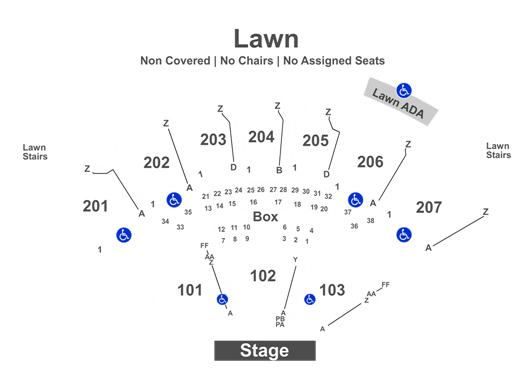 Sunlight Supply Amphitheater Seating Chart