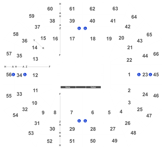 Taco Bell Arena Seating Chart With Seat Numbers