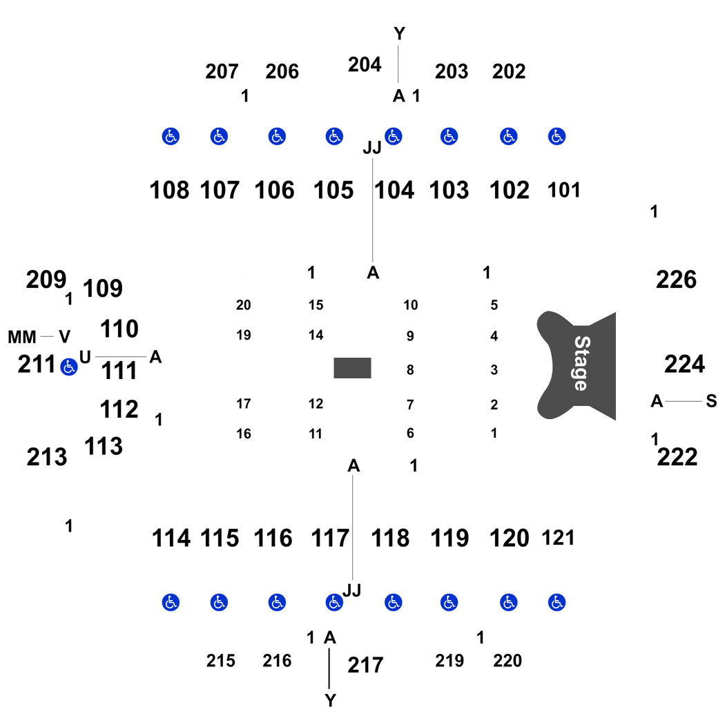 Tacoma Dome Seating Chart With Rows And Seat Numbers