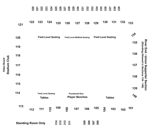 Talen Stadium Seating Chart
