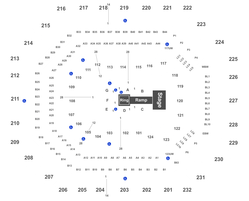 Talking Stick Arena Interactive Seating Chart